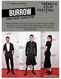 a poster for the burrow film festival