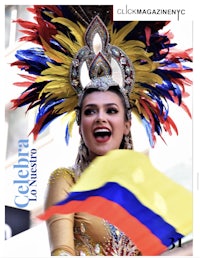 a woman in a costume is holding a flag